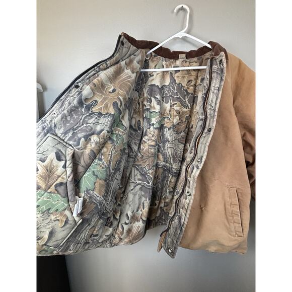 Vintage Walls Advantage Camo Coat Jacket Size XXL Reversible Corduroy Collar - Picture 6 of 13